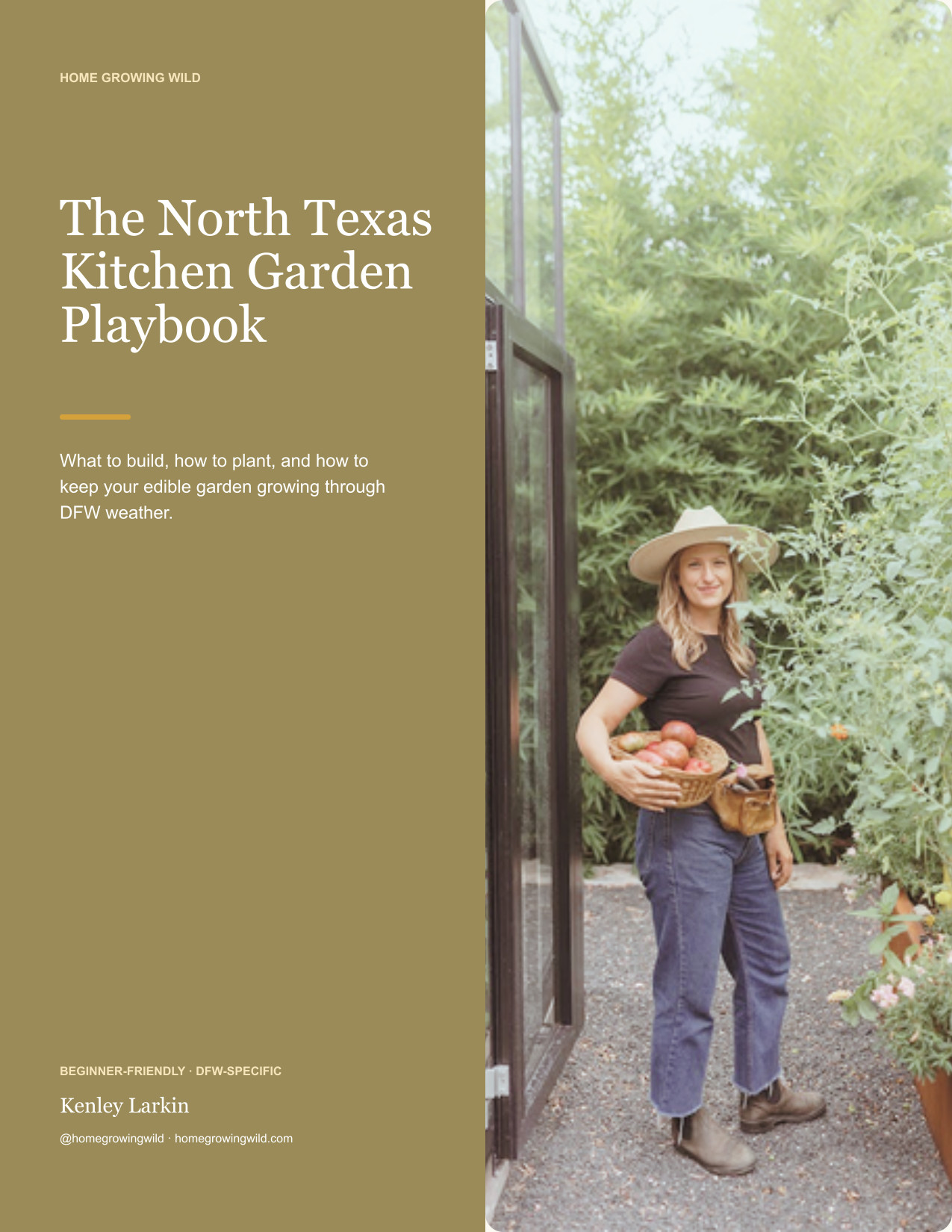 Cover of the North Texas Kitchen Garden Playbook